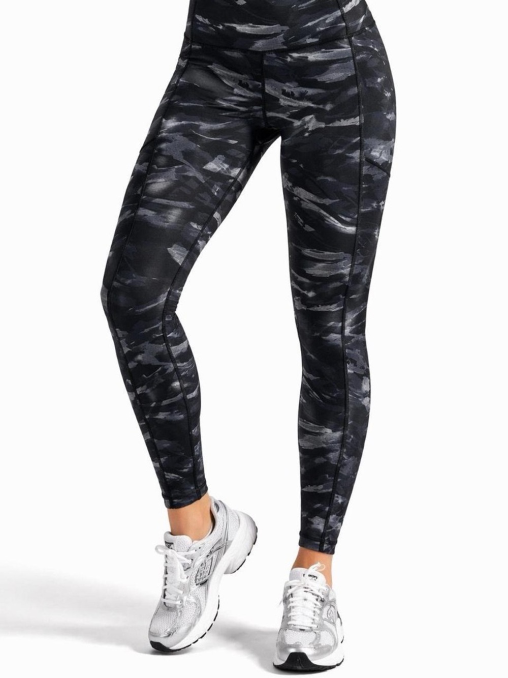 Victoria's Secret Black & Gray Camo High-Rise Leggings